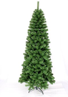 Premfy Smalle Kunstkerstboom 176cm met 550 takken - Met Versiering - Pencil Pine